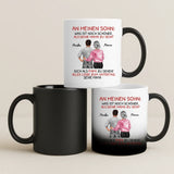 Magische Tasse mit Thermo-Farbwechsel Weiße Tasse zum Vatertag – Papa Geschenkidee personalisiert von Love & Faith