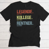 schwarzes Rentnerin T-Shirt für Frau mit Namen personalisiert von Love & Faith