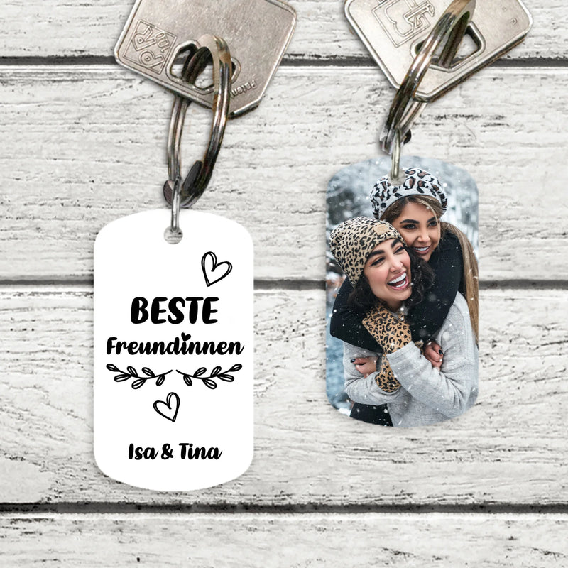Beste Freundinnen - Individueller Schlüsselanhänger