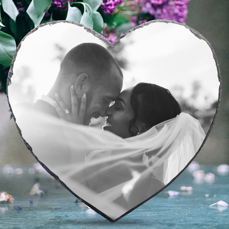 Unser Foto - Paar-Schieferherz