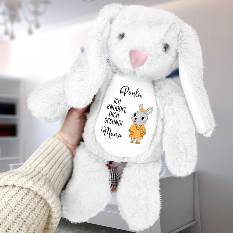 Gute Besserung - Kinder-Stoffhase