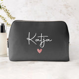 Mein Krimskrams - Personalisierte PU Kosmetiktasche mit Namens-Glanzfolie