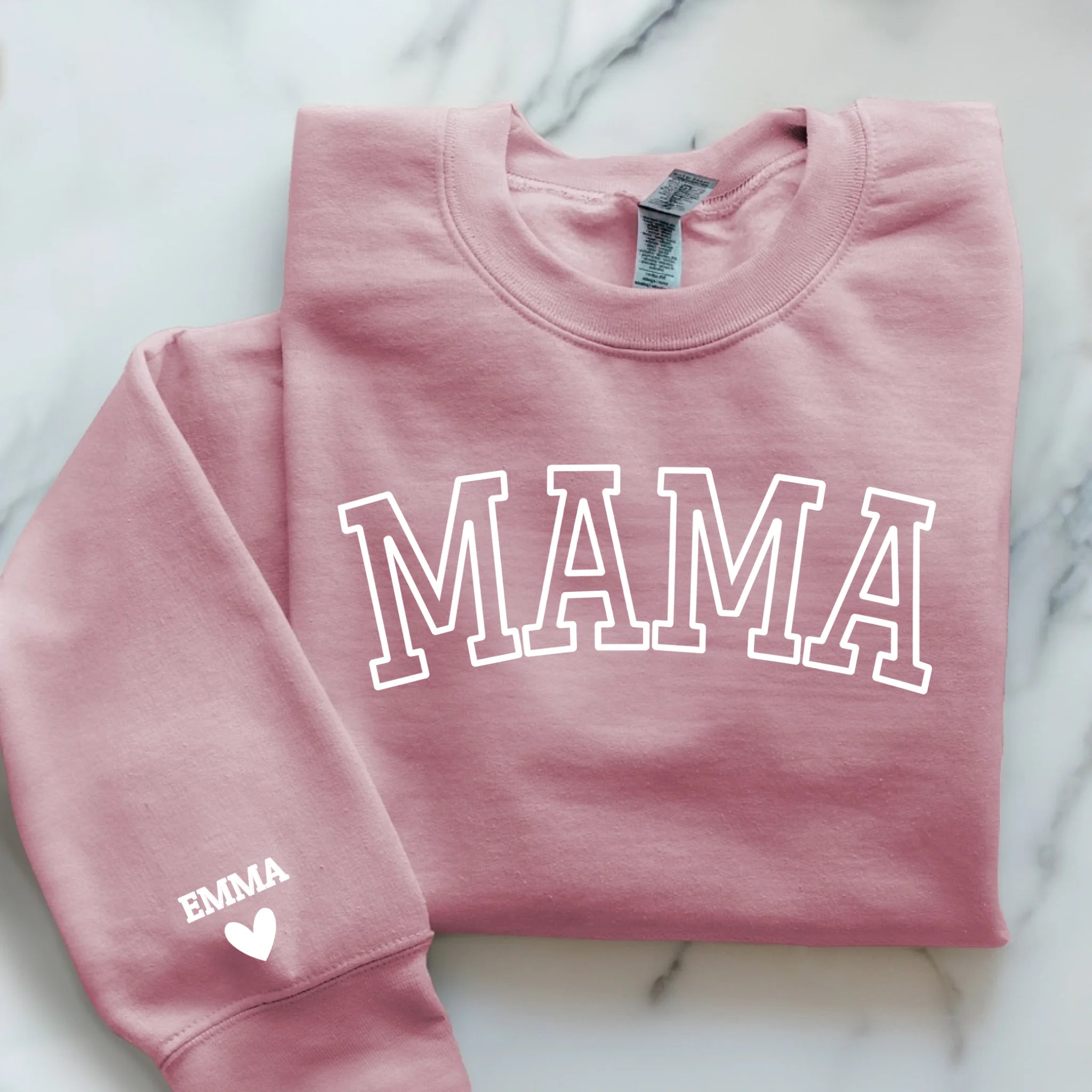 rosa Pullover personalisierbar - gefertigt von Love & Faith
