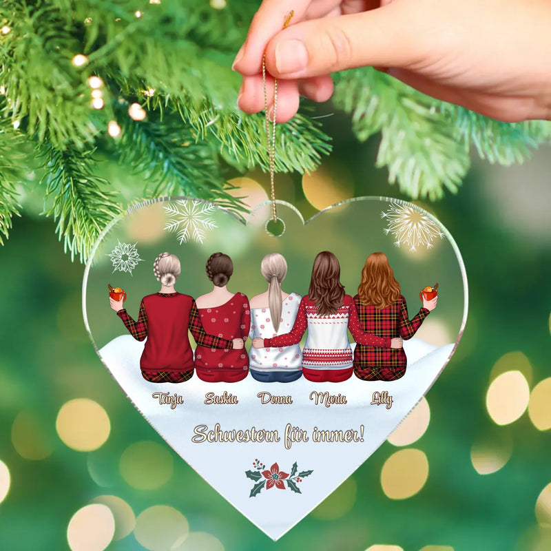 Beste Schwestern - Familien-Acryl Ornament