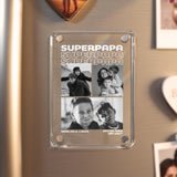 Acrylmagnet für Kühlschrank für bester Papa Geschenk personalisiert von Love & Faith