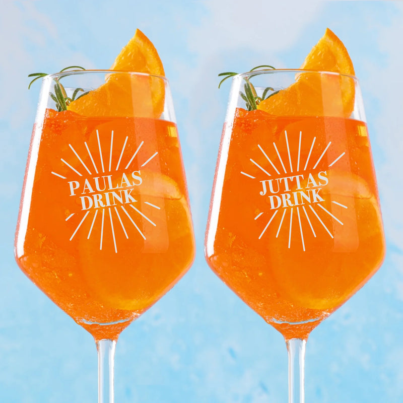 Mein Drink - Personalisiertes Glas für deinen Sommer-Drink