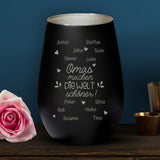 Du machst die Welt schöner - Familien-Windlicht