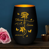 Liebes Rose - Paar-Windlicht