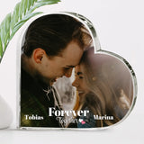 Du und Ich - Paar-Glasherz