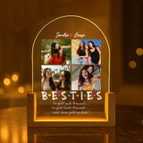 Personalisierter LED Aufsteller für Freunde, Familie und Kollegen mit Foto Upload von Love & Faith