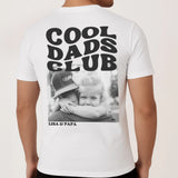 Weißes Cool Dads Club T-Shirt mit Rückendruck mit Foto personalisieren mit Love & Faith