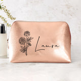 3l kupfer Kosmetiktasche aus PU Leder mit Name personalisiert von Love & Faith personalisiert