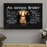 An meinen Bruder - Geschwister-Leinwand