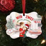 Weihnachts-Liebe - Paar-Baumschmuck