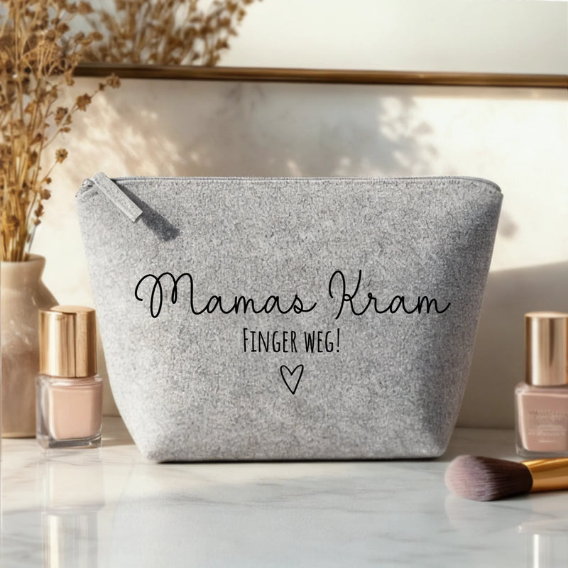 Mama Kram - Eltern-Kosmetiktasche Filz