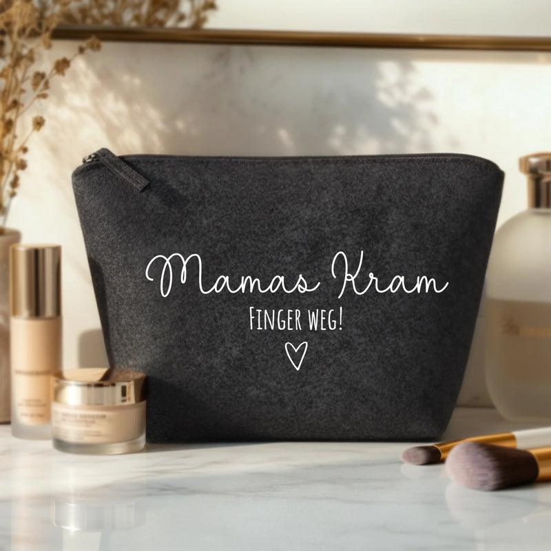 Mama Kram - Eltern-Kosmetiktasche Filz