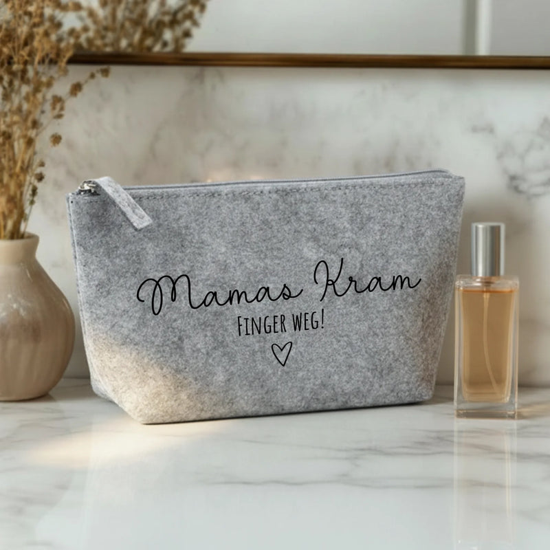 Mama Kram - Eltern-Kosmetiktasche Filz