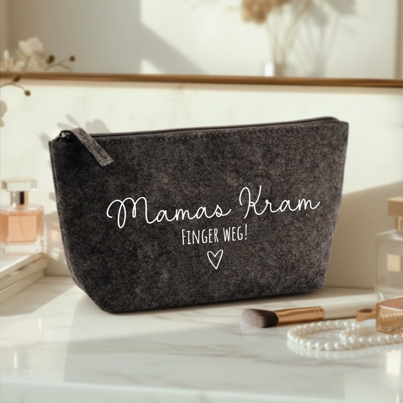 Mama Kram - Eltern-Kosmetiktasche Filz