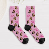 Socken mit eigenen Fotos für Freundinnen 39-42 individuell gedruckt von Love & Faith