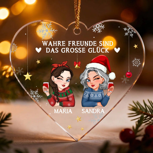 Personalisierter Weihnachtsbaumschmuck mit Namen für Freunde – Alte Freunde