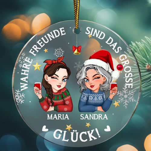 weihnachtsbaumschmuck personalisiert für freunde als Weihnachtsgeschenk gestalten mit Love & Faith