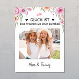 Personalisiertes Poster für Besties mit eurem Lieblingsfoto von Love & Faith