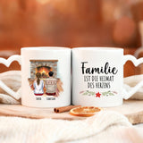 Personalisierte Keramikasse für bis zu 8 Personen individuell gestalten mit Love & Faith