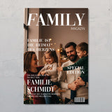 Personalisiertes Poster im yellowpress Cover Look mit Fotoupload für Familiengeschenk von Love & Faith