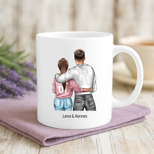 Personalisierte Tasse mit Druck zum Valentinstag für Paare – Mein Valentinsgruß – Motiv 2