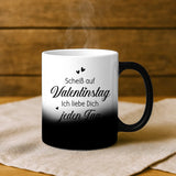 Personaliserte Tasse mit Foto-Upload und Cartoon-Effekt für Paare zum Valentinstag von Love & Faith