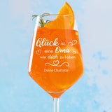 Glück ist... - Familien-Weinglas