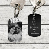 Ich liebe Dich - Personalisierter Schlüsselanhänger für Paare mit Foto