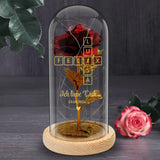 Ewige Rose in Glaskuppel als Valentinstagsgeschenk von Love & Faith