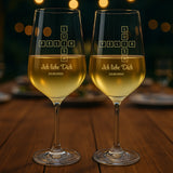 2er Set Personalisierte Foto Weingläser für Partner zum Jahrestag von Love & Faith