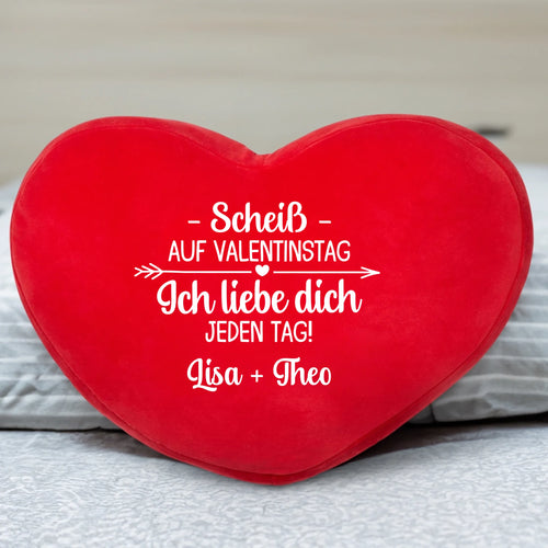 Jeden Tag - Paar-Herzkissen