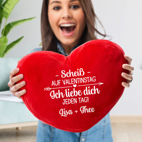 Jeden Tag - Paar-Herzkissen