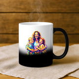 Magische Tasse mit Thermo-Farbwechsel und personalisiertem Namen – witzige Geschenkidee von Love & Faith
