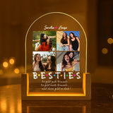 Personalisierter LED Aufsteller für Freunde, Familie und Kollegen mit Foto Upload von Love & Faith