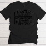 Pastor - Personalisiertes T-Shirt mit witzigem Spruch für Wundermacher