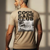 Beiges Cool Dads Club T-Shirt mit Rückendruck mit Foto personalisieren von Love & Faith