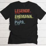 Personalisiertes T-Shirt mit Namen für Papa und Opa Legende, Ehemann, Papa und Opa – Motiv 4