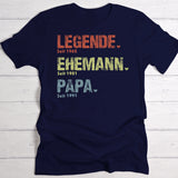 Personalisiertes T-Shirt mit Namen für Papa und Opa Legende, Ehemann, Papa und Opa – Motiv 5
