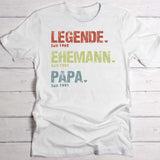 Personalisiertes T-Shirt mit Namen für Papa und Opa Legende, Ehemann, Papa und Opa – Motiv 6