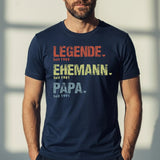 Personalisiertes T-Shirt mit Namen für Papa und Opa Legende, Ehemann, Papa und Opa – Motiv 2