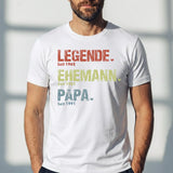 Personalisiertes T-Shirt mit Namen für Papa und Opa Legende, Ehemann, Papa und Opa – Motiv 3