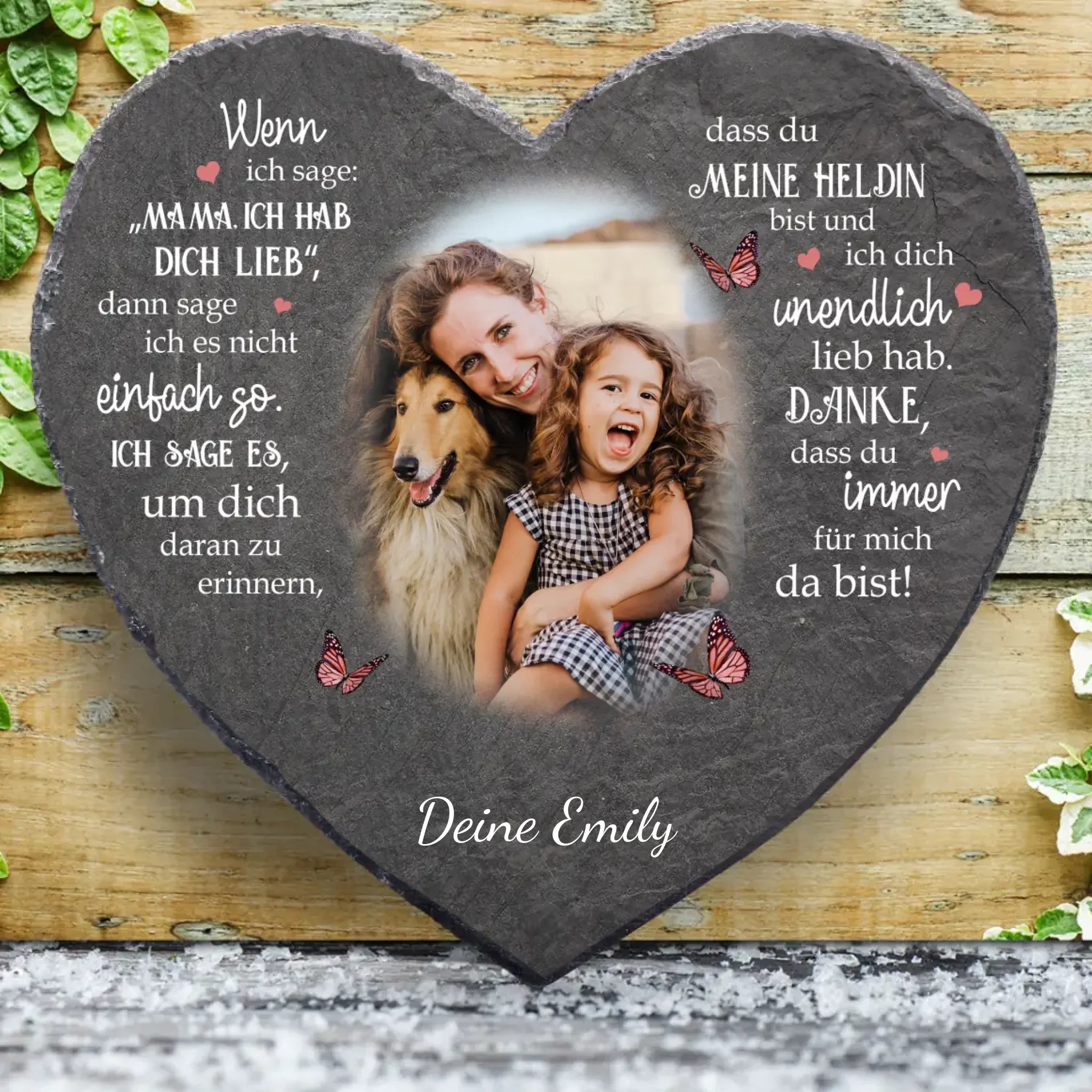 Mama - Eltern-Schieferherz