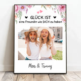 Personalisiertes Poster für Besties mit Lieblingsfoto Besties für immer – Motiv 2