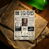 Personalisiertes Poster zum 60. Geburtstag Sonderausgabe zum 60. Geburtstag – Motiv 10