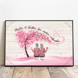 Personalisiertes Poster für Mama & Papa Verbunden