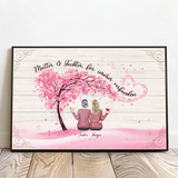 Personalisiertes Poster für Mama & Papa Verbunden – Motiv 3